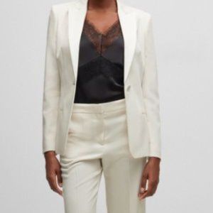 BOSS (Hugo Boss) lace trim satin body suit NWT